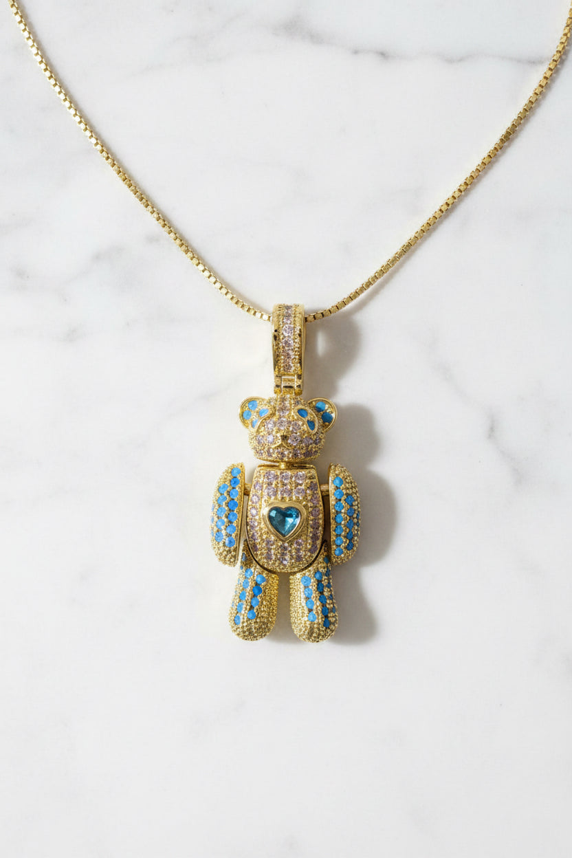 Articulated Teddy Bear pendant
