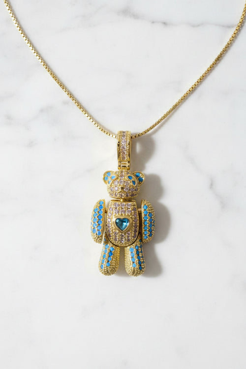 Articulated Teddy Bear pendant