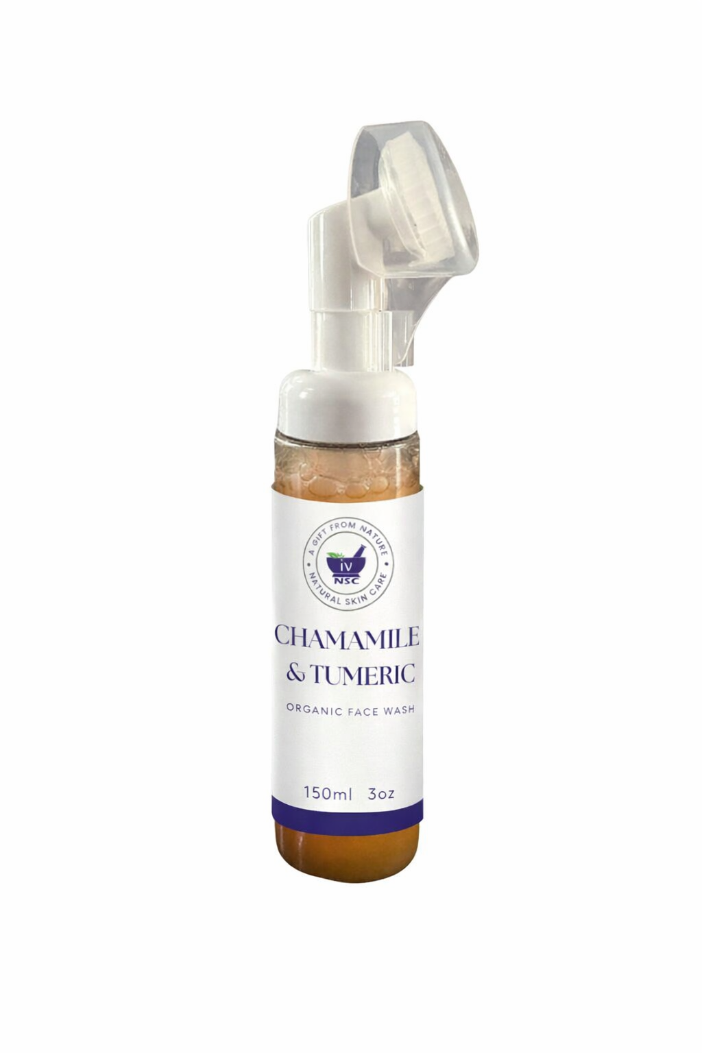 Face Wash with silicone brush with Chamomile and Turmeric
