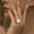 Barroque pearl ring