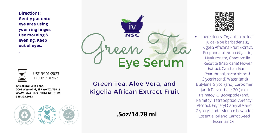 Green Tea, Aloe Vera & Kigelia African Extract Fruit Eye Serum