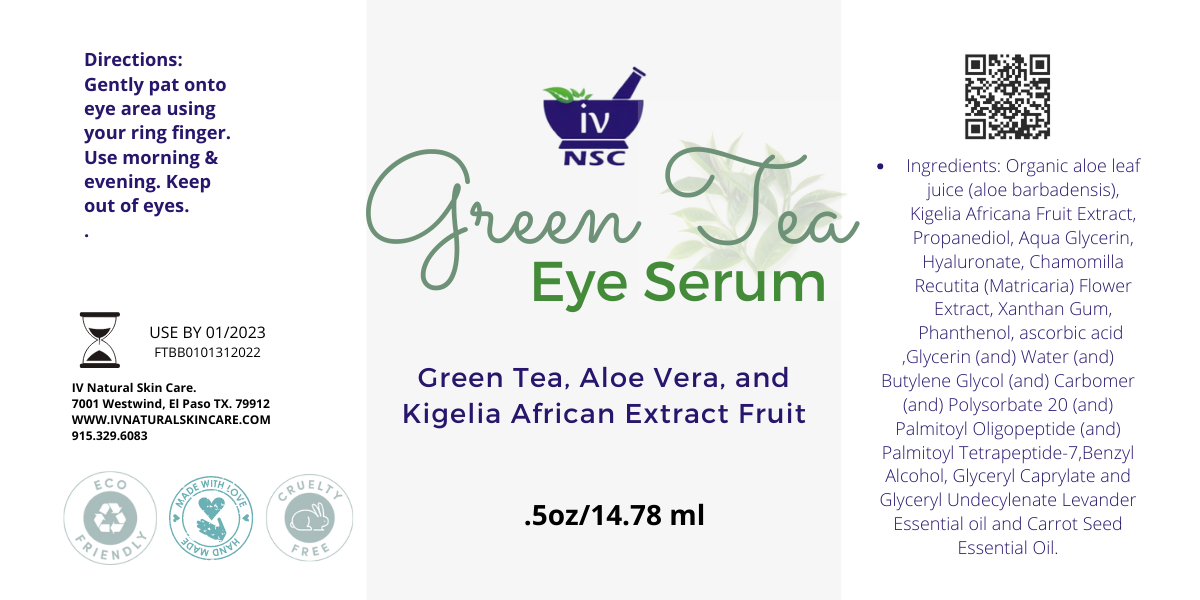 Green Tea, Aloe Vera & Kigelia African Extract Fruit Eye Serum