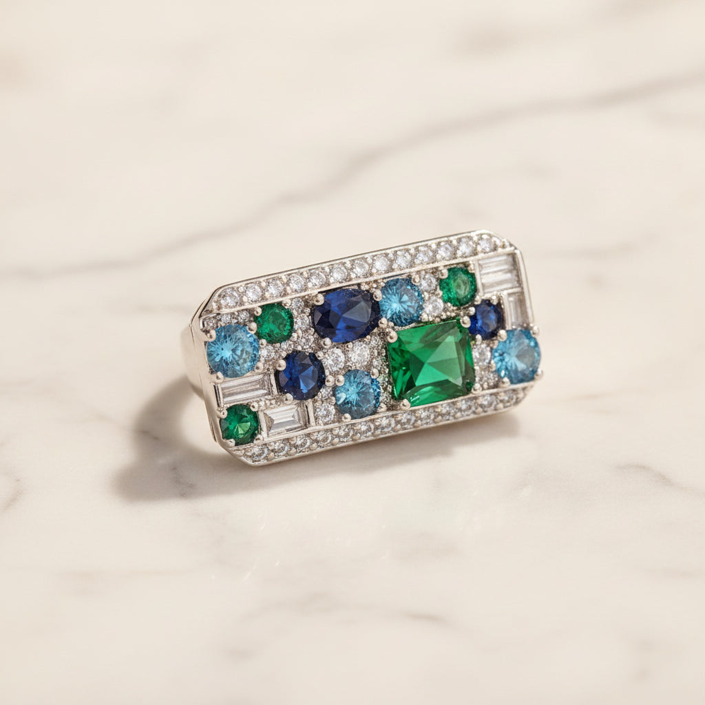 Art Deco Adjustable Ring