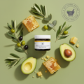 Beeswax, Olive Oil & Eucalyptus Facial Oil Polish — Hero Illustration