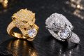 Gold & Silver Panther Rings