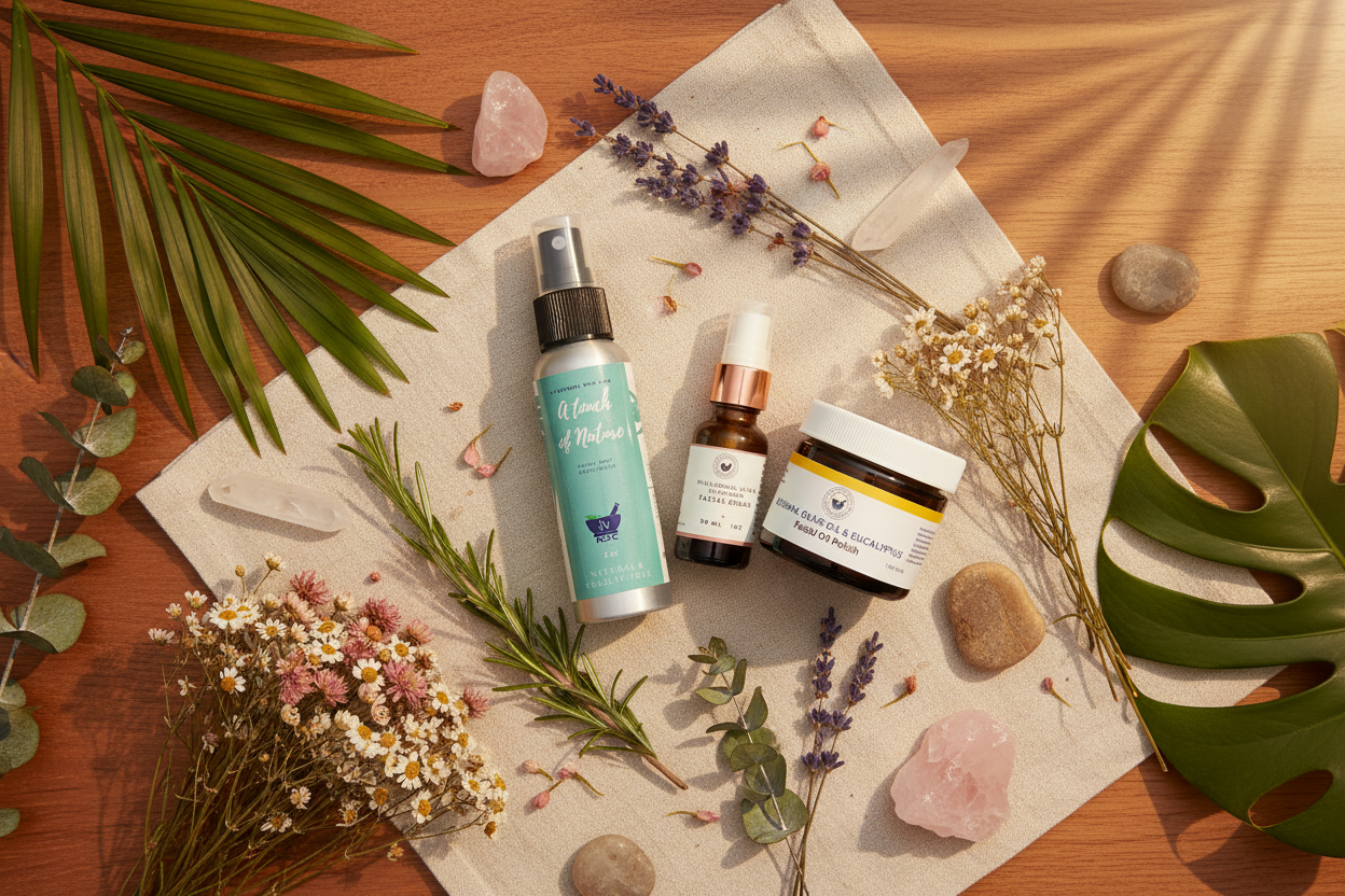IV Natural Skincare - Holistic Hero Banner with 3 Products