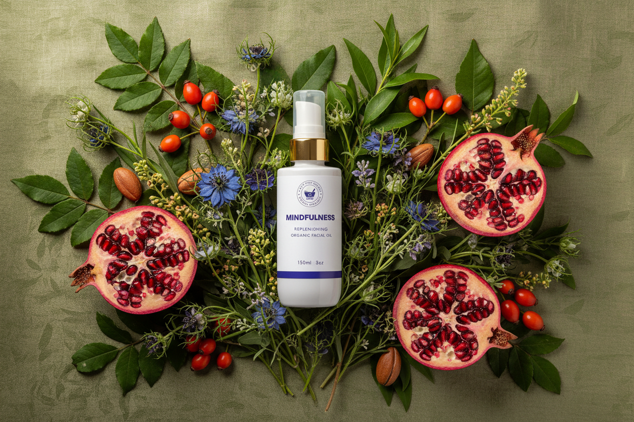 Mindfulness Replenishing Organic Facial Oil Hero Banner