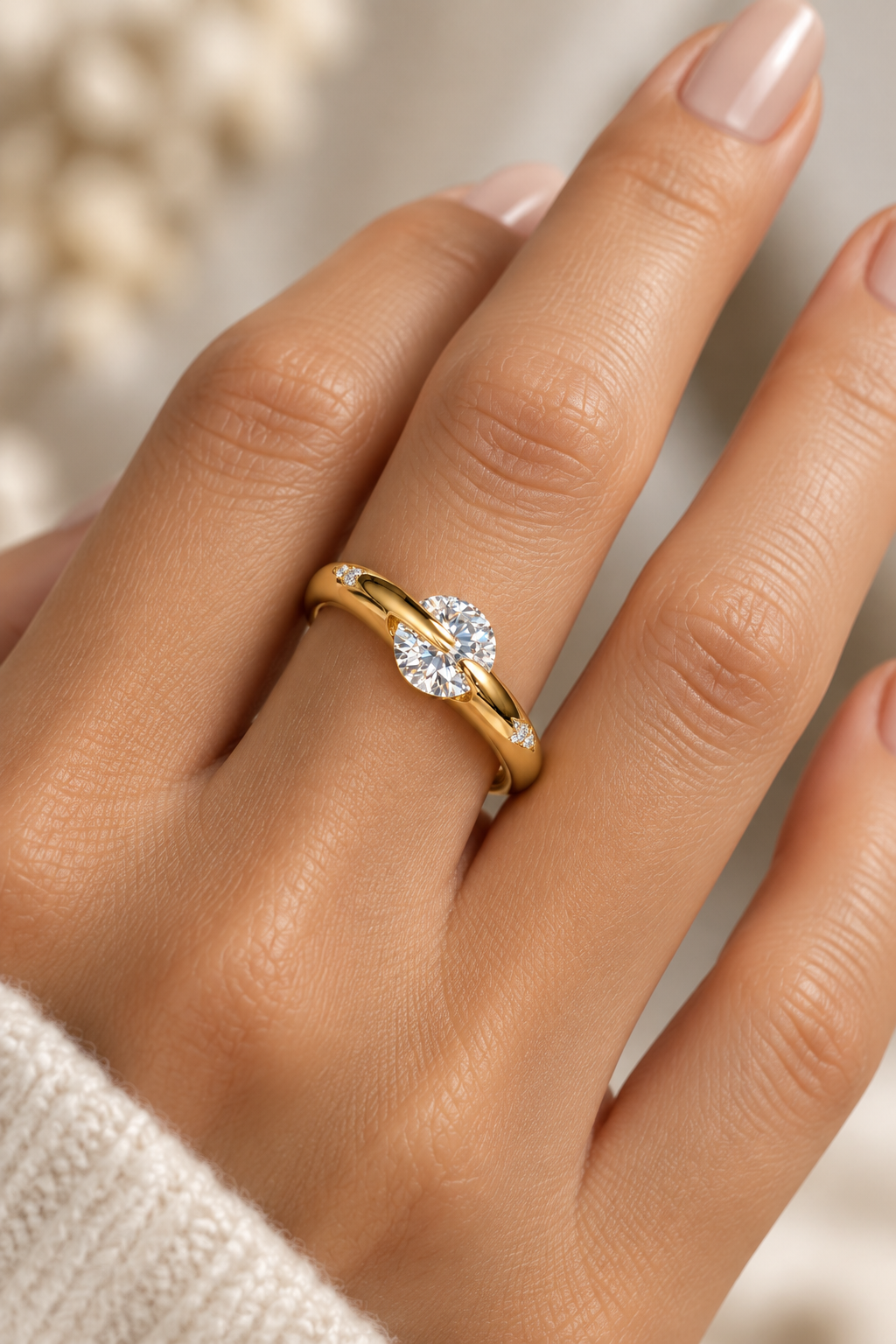 Saturn Ring on Hand